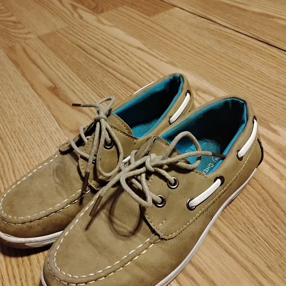 Kid's Tan Boat Shoes - Picture 1 of 1